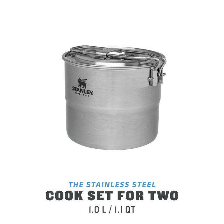 Stanley Ēdienu gatavošanas komplekts The Stainless Steel Cook Set For Two 1L,nerūsējošais tērauds,100% oriģināls