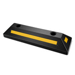 VEVOR gumijas stāvvietas apstādinātājs, 548 mm, 2 gab., pastiprināts garāžas grīdas ierobežotājs ar atstarojošām joslām automašīnām, furgoniem un kravas transportam