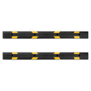 VEVOR gumijas stāvvietas apstādinātājs, 1840 mm, 2 gab., pastiprināts garāžas grīdas ierobežotājs ar atstarojošām joslām, piemērots automašīnām, furgoniem un kravas transportlīdzekļiem