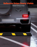 VEVOR gumijas stāvvietas apstādinātājs, 1840 mm, 2 gab., pastiprināts garāžas grīdas ierobežotājs ar atstarojošām joslām, piemērots automašīnām, furgoniem un kravas transportlīdzekļiem