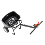 VEVOR stumjams sējējs, 27 kg ietilpība, stumjamais sējējs ar tvertnes režģi, sadales platums 0–3 m, 20 cm visurgājēja pneimatiskās riepas, dārza un zāliena sējējs sēklām un mēslojumam