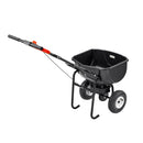 VEVOR stumjams sējējs, 27 kg ietilpība, stumjamais sējējs ar tvertnes režģi, sadales platums 0–3 m, 20 cm visurgājēja pneimatiskās riepas, dārza un zāliena sējējs sēklām un mēslojumam
