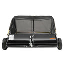 VEVOR piekabināms zāliena slaucītājs, 127 cm darba platums, 26 cu. ft liela ietilpība lapu un zāles savākšanai, pastiprinātas konstrukcijas dārza slaucītājs ar regulējamu slaucīšanas augstumu, pagalmam, zālienam un saimniecībai