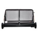 VEVOR piekabes tipa zāliena slaucītājs, 26,7 cm darba platums, 736 l liela savākšanas tvertne, regulējams slaucīšanas augstums, pastiprinātas konstrukcijas lapu un zāles savācējs ar iztukšošanas trosi, velkams zāles un gružu savācējs