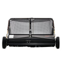 VEVOR 1070 mm piekabināms zāliena slaucītājs, 340 l liels zāles un lapu savācējs, pastiprinātas konstrukcijas lapu un zāles savācējs ar iztukšošanas trosi, regulējams slaucīšanas augstums gružu un zāles savākšanai