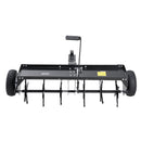 VEVOR piekabināms zāliena aerators 1016 mm ar universālu sakabi, zāliena aerācijas iekārta ar pārmaiņus izvietotām dzelzs tapām zālieniem, dārziem un saimniecībām