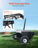 VEVOR piekabināms zāliena aerators 1220 mm ar universālu sakabi, zāliena aerācijas iekārta ar pārmaiņus izvietotām dzelzs tapām zālieniem, dārziem un saimniecībām