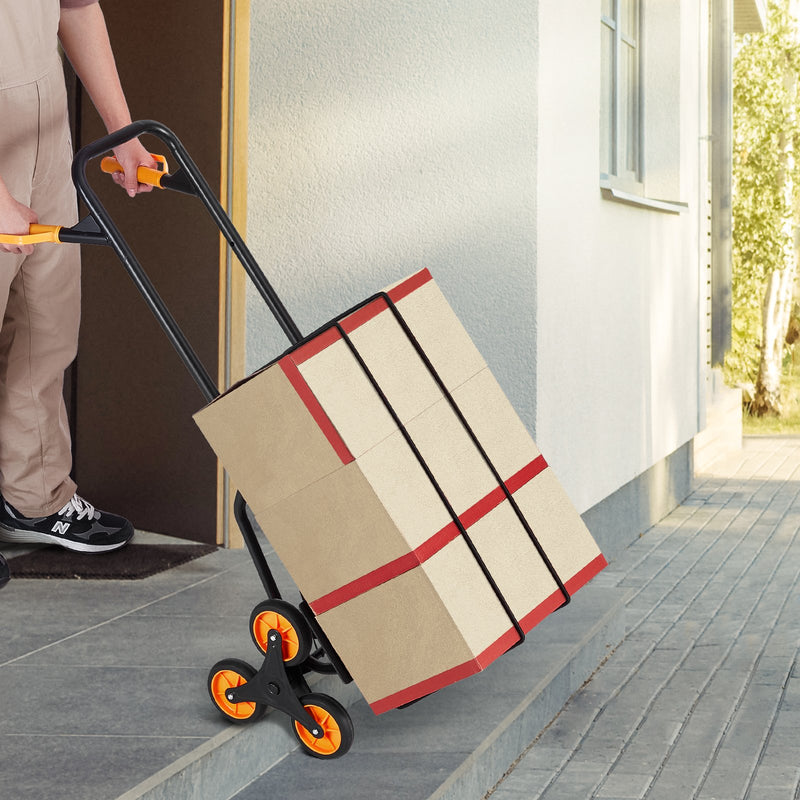 VEVOR kāpņu rati, salokāmi, smagām kravām līdz 200 kg, ar 6 riteņiem