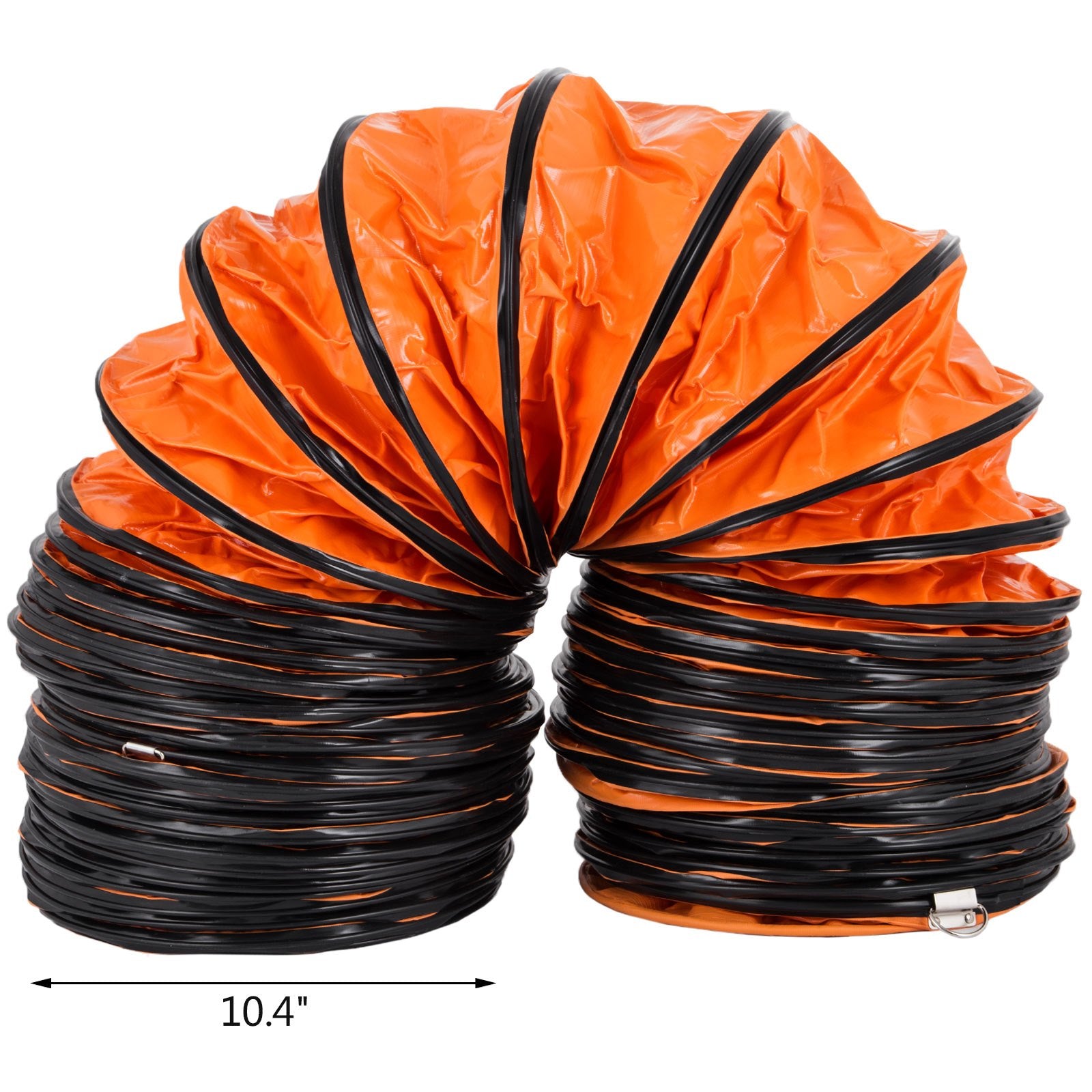 VEVOR 10 M/32ft PVC Elastīgā Gaisa Kanāla Šļūtene 300 MM/12 Collu Diametram Izplūdes Ventilatoriem