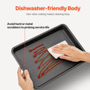 VEVOR 3-daļīgs pretpiedeguma oglekļa tērauda cepšanas pannu komplekts ar silikona rokturiem