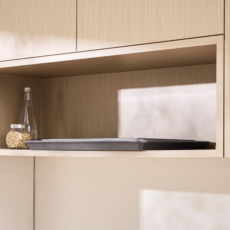 VEVOR 3-daļīgs pretpiedeguma oglekļa tērauda cepšanas pannu komplekts ar silikona rokturiem