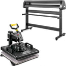 VEVOR 5-in-1 Siltuma prese 38 x 38 cm ar cepuru pārsūtīšanas funkciju un 135 cm Vinila griezēju un plotteri, 3 asmeņi