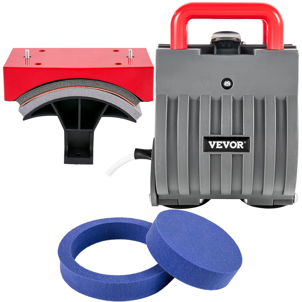 VEVOR 5-in-1 Siltuma prese 30x38 cm, 1000W, 360° rotācija, svārsta veids, sublimācijas mašīna T-kreklu un krūžu drukāšanai, divu cauruļu sildīšana