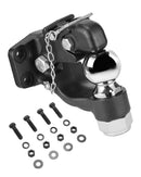 VEVOR sakabes āķis ar lodveida sakabi 58,7 mm, vilkšanas kapacitāte līdz 13 600 kg, piemērots 63,5–76,2 mm sakabes gredzeniem, komplektā montāžas komplekts, nodilumizturīgs ar melnu pulverkrāsas pārklājumu