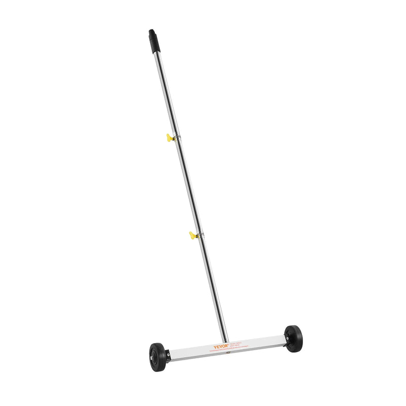 VEVOR magnētiskais savācējs ar riteņiem 43 cm, kravnesība 4,5 kg, viegls magnētiskais savākšanas rīks ar regulējamu rokturi naglu un skrūvju savākšanai garāžās un jumtu darbos