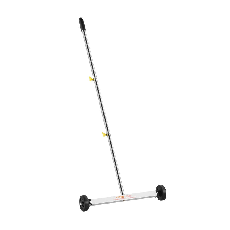 VEVOR magnētiskais savācējs ar riteņiem 43 cm, kravnesība 4,5 kg, viegls magnētiskais savākšanas rīks ar regulējamu rokturi naglu un skrūvju savākšanai garāžās un jumtu darbos