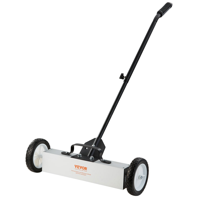 VEVOR 20 kg ritošais magnētiskais savācējs ar riteņiem, 46 cm platums, teleskopisks rokturis