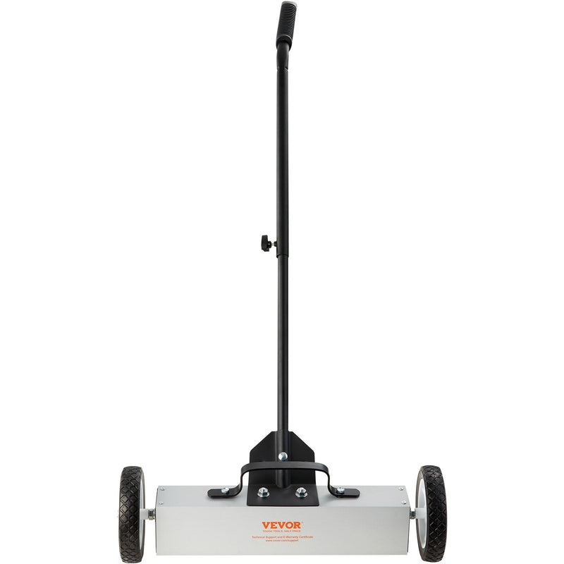 VEVOR 20 kg ritošais magnētiskais savācējs ar riteņiem, 46 cm platums, teleskopisks rokturis