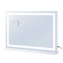 VEVOR grima spogulis ar apgaismojumu, 3 krāsu režīmiem un USB, galda vai sienas stiprinājums, 80 × 55,1 cm