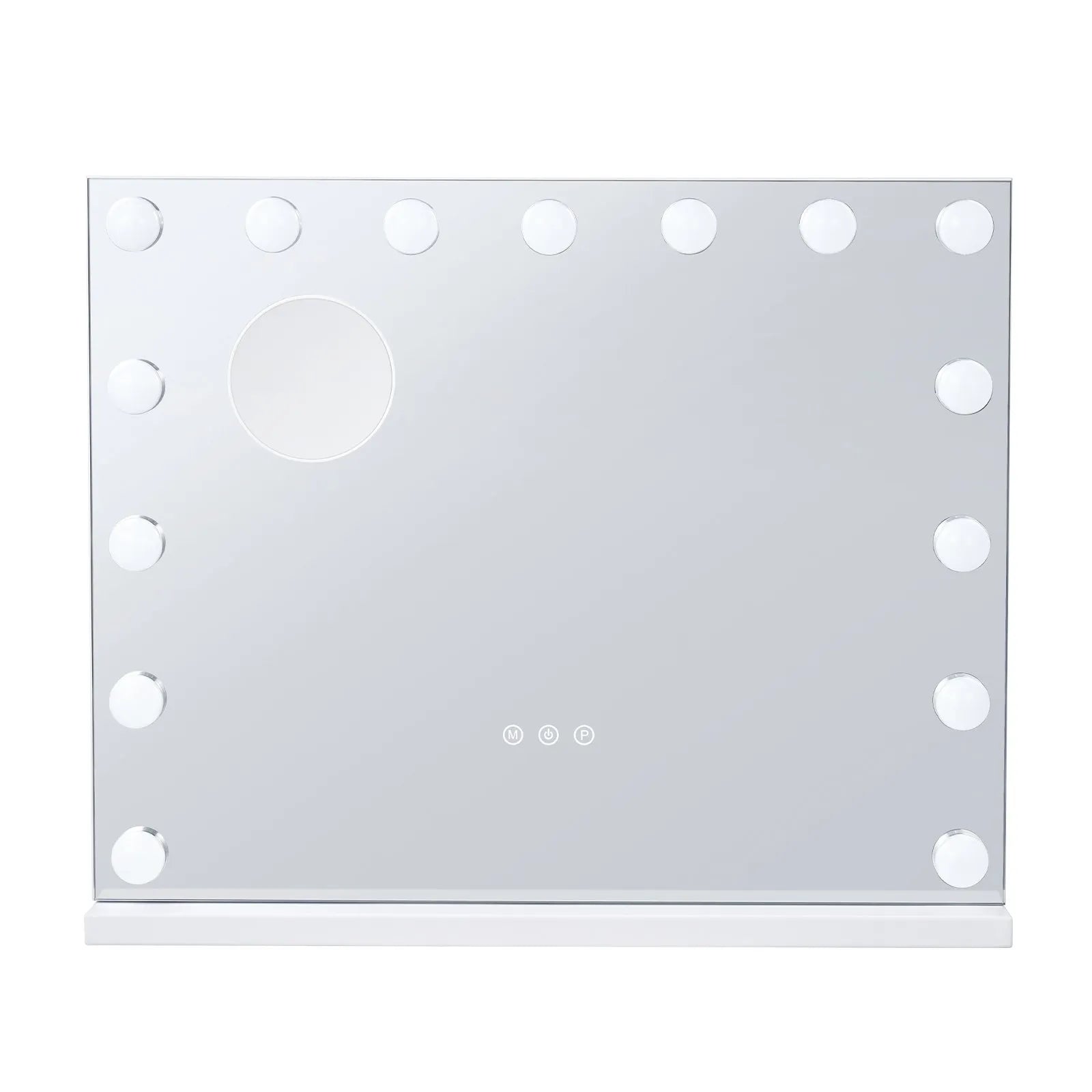 VEVOR Holivudas tualetes spogulis ar apgaismojumu un USB, galda vai sienas stiprinājums, 58 × 46 cm