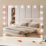 VEVOR Holivudas grima spogulis ar apgaismojumu un USB-C, galda vai sienas stiprinājums, 59,9 cm