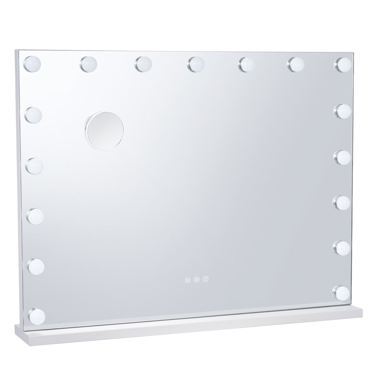 VEVOR Holivudas tualetes spogulis ar gaismām ar C tipa USB galddatora sienas stiprinājumu, 80x60cm