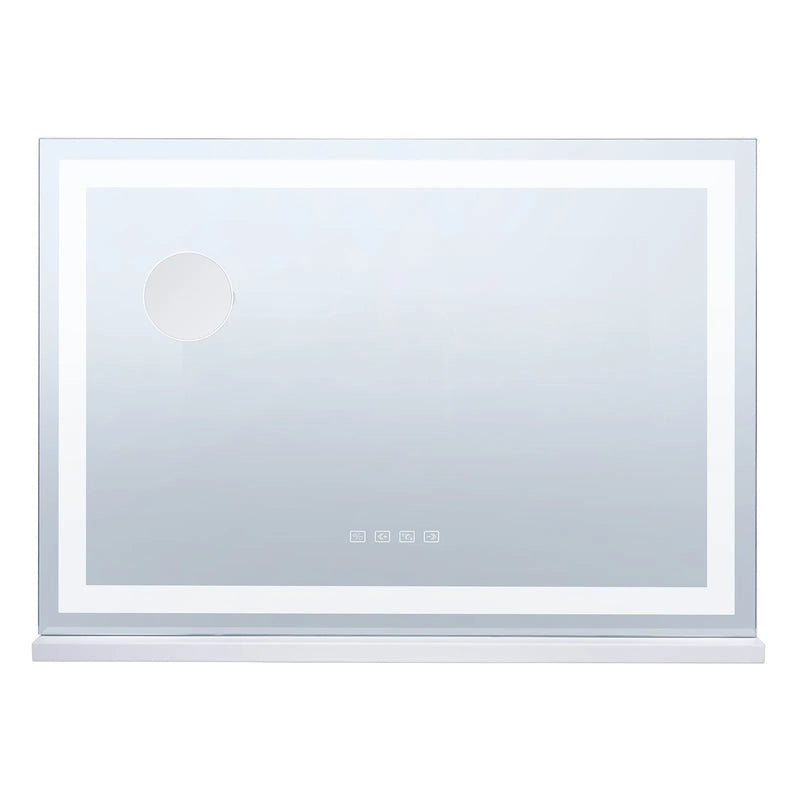 VEVOR grima spogulis ar apgaismojumu, 3 krāsu režīmiem, Bluetooth un USB, galda vai sienas stiprinājums, 55,1 cm