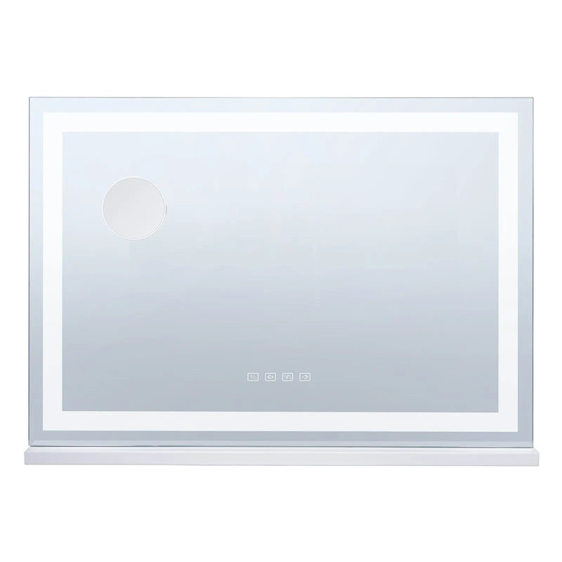 VEVOR grima spogulis ar apgaismojumu, 3 krāsu režīmiem, Bluetooth un USB, galda vai sienas stiprinājums, 55,1 cm