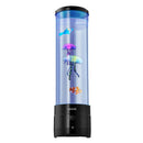 Sensorā burbuļu caurules lampa ar 16 tālvadības krāsu režīmiem, ūdens un zivju efekts, 382 mm
