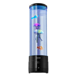 Sensorā burbuļu caurules lampa ar 16 tālvadības krāsu režīmiem, ūdens un zivju efekts, 382 mm