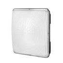 LED griestu gaismeklis, 150 W, 16 500 lm, 5000 K dienasgaisma, komerciālai un industriālai lietošanai, 315 × 315 mm uz virsmas stiprināms griestu apgaismojums degvielas uzpildes stacijām, noliktavām, garāžām, veikaliem un viesnīcām, IP65