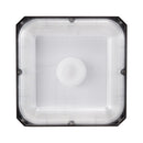 4 gab. LED griestu gaismekļi, 80 W, 8800 lm, 5000 K dienasgaisma, komerciālai un industriālai lietošanai, 256 × 256 mm uz virsmas stiprināmi griestu gaismekļi degvielas uzpildes stacijām, noliktavām, garāžām, veikaliem un ielām, IP65