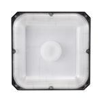 4 gab. LED griestu gaismekļi, 80 W, 8800 lm, 5000 K dienasgaisma, komerciālai un industriālai lietošanai, 256 × 256 mm uz virsmas stiprināmi griestu gaismekļi degvielas uzpildes stacijām, noliktavām, garāžām, veikaliem un ielām, IP65