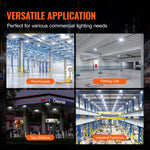 4 gab. LED griestu gaismekļi, 80 W, 8800 lm, 5000 K dienasgaisma, komerciālai un industriālai lietošanai, 256 × 256 mm uz virsmas stiprināmi griestu gaismekļi degvielas uzpildes stacijām, noliktavām, garāžām, veikaliem un ielām, IP65