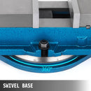 VEVOR 80 mm smagās klases frēzēšanas skrūvspīles ar 360° grozāmu pamatni, augstas precizitātes galda skrūvspīles CNC iekārtām, 80 mm žokļu platums, frēzēšanas un urbšanas skrūvspīles precīzai detaļu apstrādei
