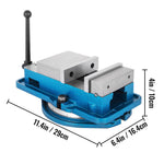 VEVOR 80 mm smagās klases frēzēšanas skrūvspīles ar 360° grozāmu pamatni, augstas precizitātes galda skrūvspīles CNC iekārtām, 80 mm žokļu platums, frēzēšanas un urbšanas skrūvspīles precīzai detaļu apstrādei