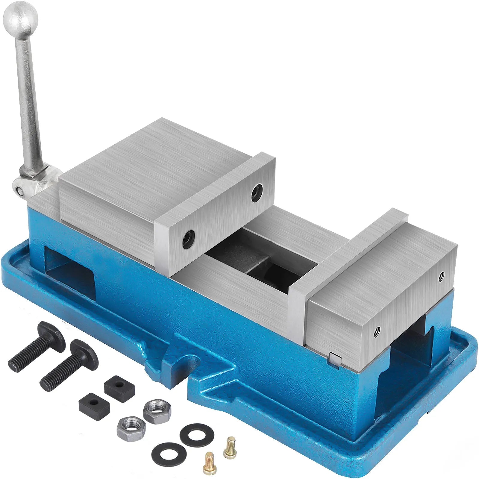 VEVOR 125 mm Super-Lock CNC skrūvspīles NC/CNC iekārtām, augstas precizitātes galda skrūvspīles, CNC fiksējošās skrūvspīles ar 24 kN fiksācijas spēku, urbšanai un frēzēšanai