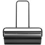 VEVOR zāliena veltnis, 64 l ar smiltīm vai ūdeni pildāms dārza veltnis, tērauda zāliena veltnis ar viegli pagriežamu uzpildes aizbāzni un U veida ergonomisku rokturi ērtai stumšanai un vilkšanai, zālienam, dārzam, saimniecībai un parkam, melns