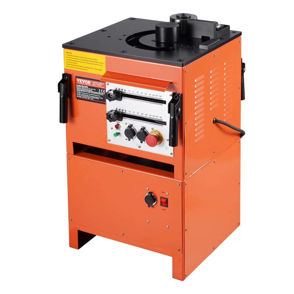 VEVOR 2-in-1 Elektriskais Armatūras Locītājs 1700W – 3 regulējami leņķi līdz 25 mm (#8) armatūrai