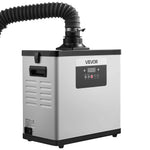 VEVOR lodēšanas dūmu nosūcējs, uzlabota 4 pakāpju filtrācija, lodēšanas dūmu savācējs ar jaudīgu 510 m³/h nosūkšanu, 10 ātrumu regulēšana un tālvadība, bezsuku dūmu ekstraktors lāzergravēšanai un 3D drukai