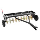 VEVOR velkamais zāliena aerators ar universālu sakabi, 102 cm darba platums, 68 kg slodzes ietilpība, izturīga un rūsas noturīga konstrukcija, aerācijas instruments ar paplāti traktoriem un zāliena tehnikai