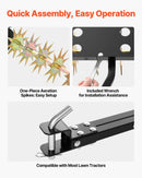 VEVOR velkamais zāliena aerators ar universālu sakabi, 102 cm darba platums, 68 kg slodzes ietilpība, izturīga un rūsas noturīga konstrukcija, aerācijas instruments ar paplāti traktoriem un zāliena tehnikai