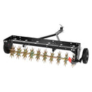 VEVOR velkamais zāliena aerators ar universālu sakabi, 102 cm darba platums, 68 kg slodzes ietilpība, izturīga un rūsas noturīga konstrukcija, aerācijas instruments ar paplāti traktoriem un zāliena tehnikai