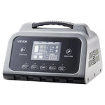 VEVOR viedais akumulatoru lādētājs 20 A, 6 V / 12 V / 24 V LiFePO4 un svina-skābes akumulatoriem (GEL / AGM), ar LCD displeju, uzturēšanas un desulfatācijas funkciju, piemērots automašīnām, laivām, motocikliem un zāles pļāvējiem