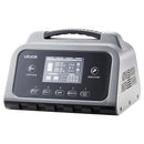 VEVOR viedais akumulatora lādētājs 25 A, 6 V / 12 V / 24 V LiFePO4 un svina-skābes (GEL/AGM) akumulatoriem, ar LCD displeju, uzturēšanas un desulfatācijas funkciju, automašīnām, laivām, motocikliem un zāles pļāvējiem