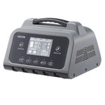 VEVOR viedais akumulatoru lādētājs 30 A, 6 V / 12 V / 24 V LiFePO4, svina-skābes (GEL/AGM) un litija akumulatoriem, ar LCD displeju, uzturošo lādēšanu un desulfatācijas funkciju, automašīnām, laivām, motocikliem un zāles pļāvējiem