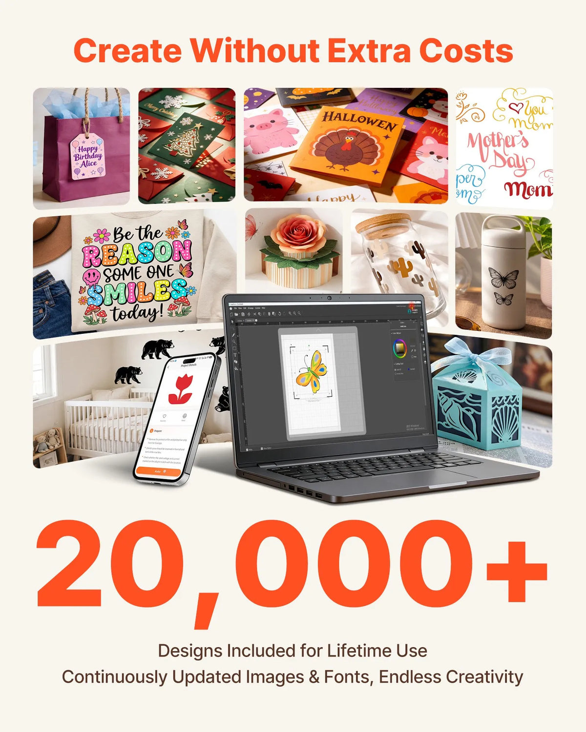 VEVOR vinila griešanas iekārta, 305 mm, ar pogu vadību, vinila griezējs ar vairāk nekā 5000 iebūvētiem dizaina resursiem, saderīgs ar Mac, Windows, Android un iOS, pielāgotu rokdarbu, kartīšu un mājas dekoru izgatavošanai