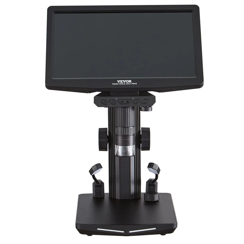 VEVOR digitālais mikroskops ar 25,7 cm IPS ekrānu un 10–1300× palielinājumu, piemērots monētu un smalko detaļu novērošanai