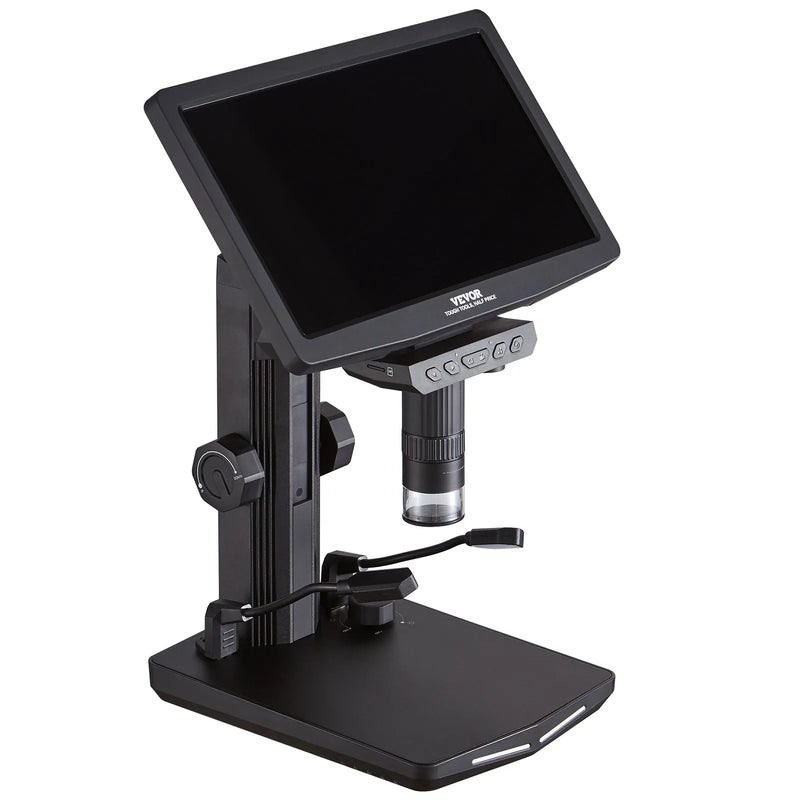 VEVOR digitālais mikroskops ar 25,7 cm IPS ekrānu un 10–1300× palielinājumu, piemērots monētu un smalko detaļu novērošanai