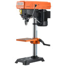 VEVOR galda urbjmašīna 254 mm, 550 W indukcijas motors, regulējams ātrums 550 / 950 / 1500 / 2000 / 2500 apgr./min, noliecams darba galds 0–45°, precīza X-Ray pozicionēšana koka un metāla urbšanai